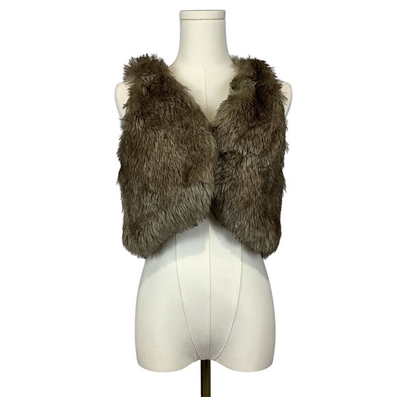 H&M: Label of Graded Goods Faux Fur Vest - Picture 1 of 5